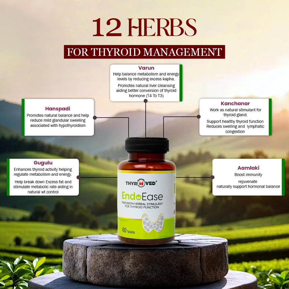 Dr. Pandilwar’s EndoEase - precision Herbal stimulant for Thyroid Function